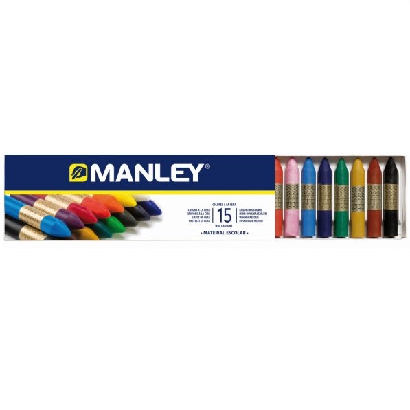 30492 cera manley 15 colores - 459 blandas - 389 ceras de colores - 272  material escolar - Tienda - Almacenes Lucio